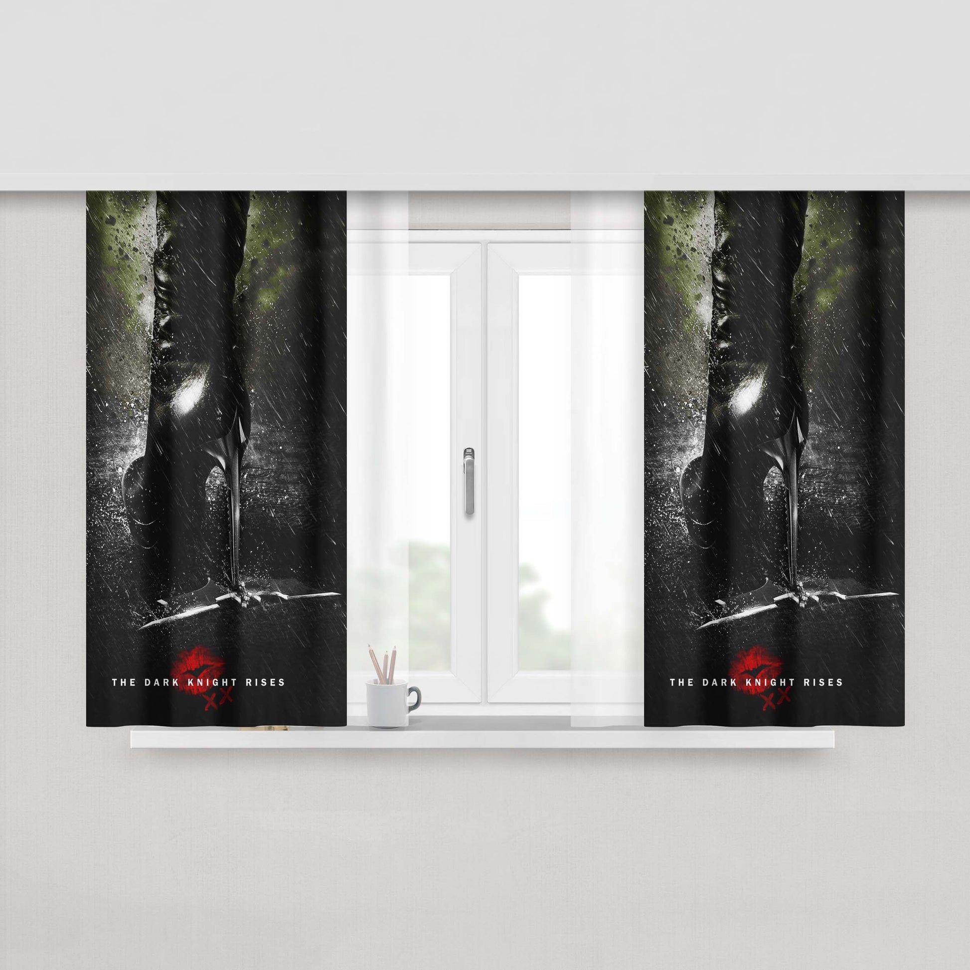 Catwoman The Dark Knight Rises Peach Skin Window Curtains