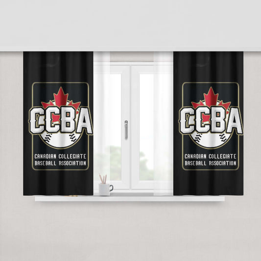 Ccba Baseball Peach Skin Window Curtains