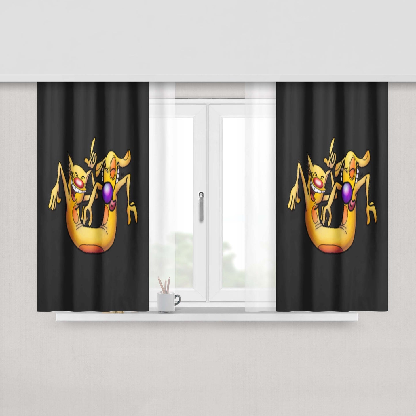 Celebrate Peach Skin Window Curtains