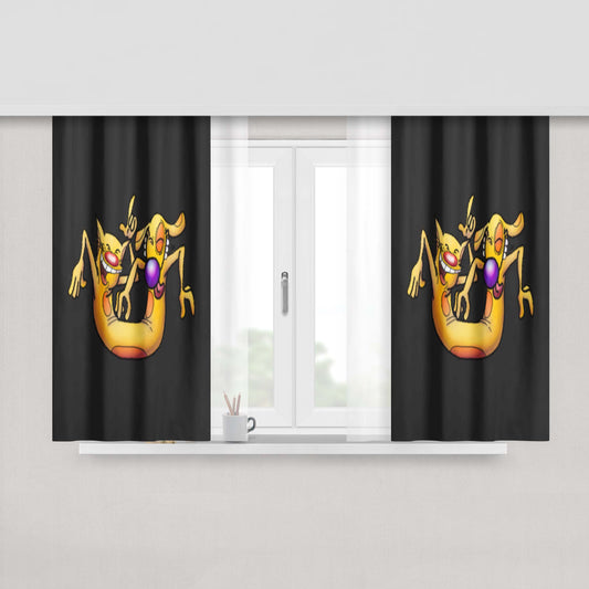 Celebrate Peach Skin Window Curtains