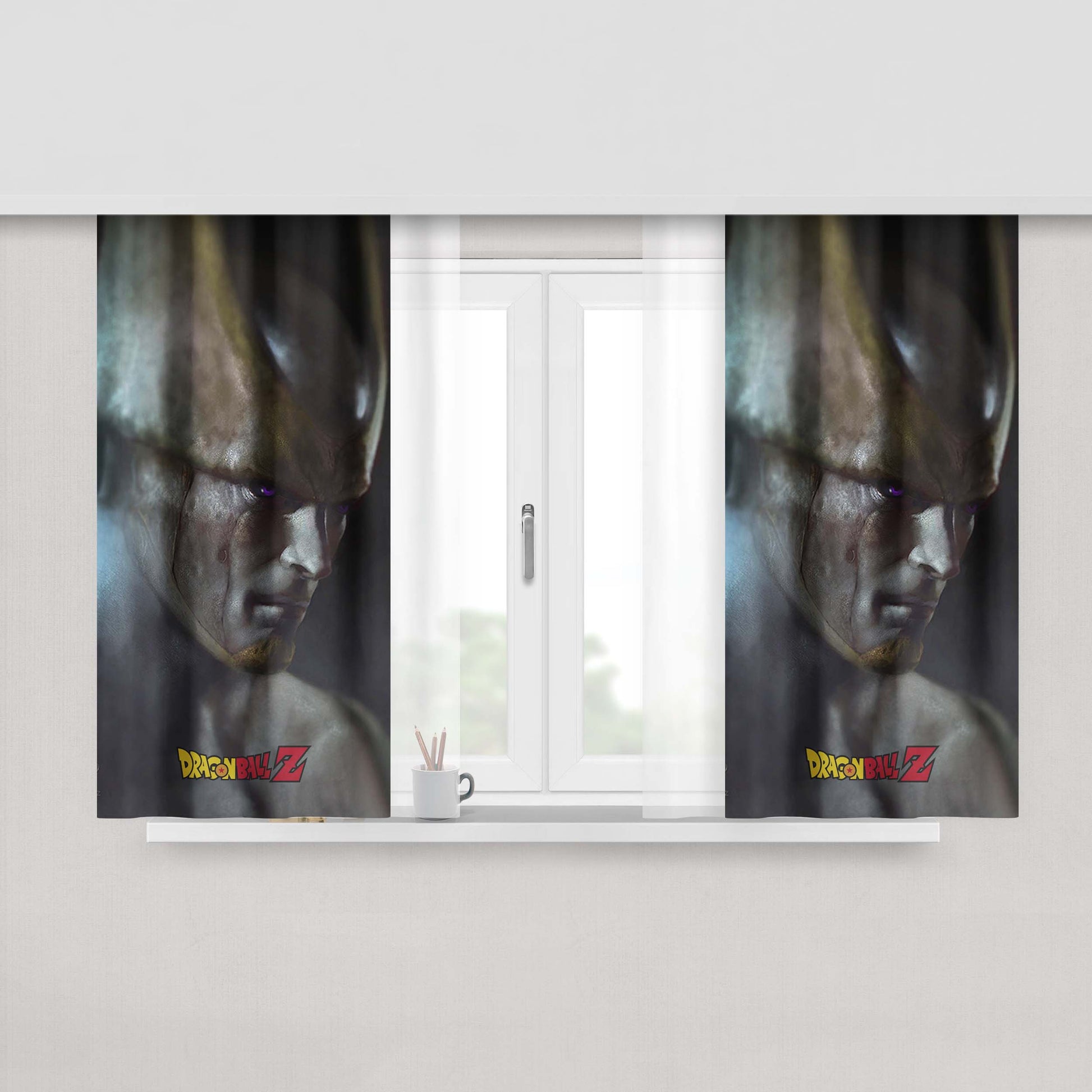Cell Dragon Ball Super Broly Movie Peach Skin Window Curtains