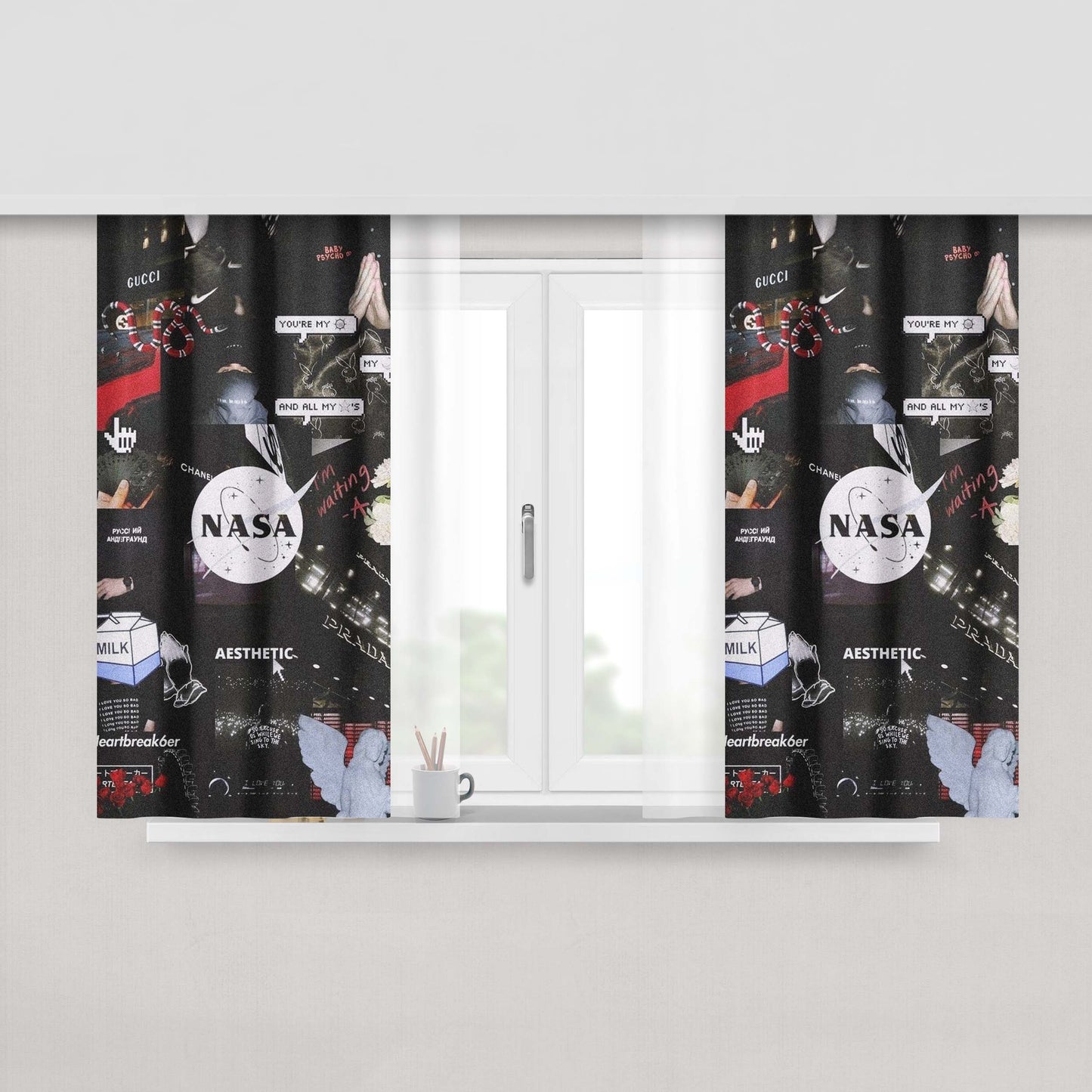 Cep Telefonu Peach Skin Window Curtains