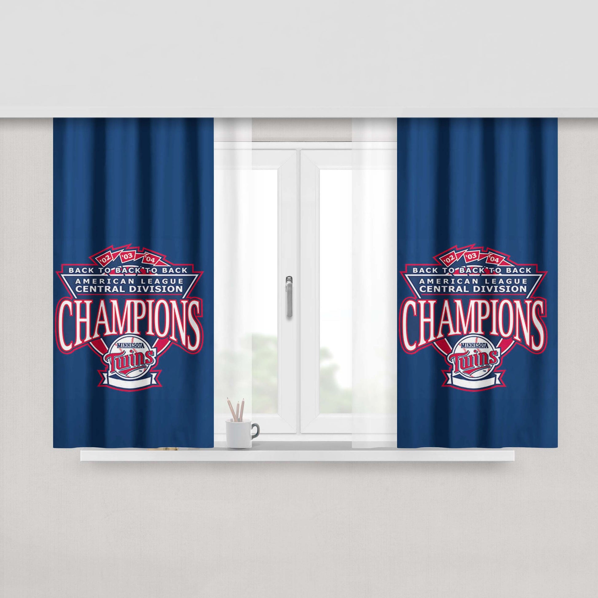 Champion Twins Peach Skin Window Curtains