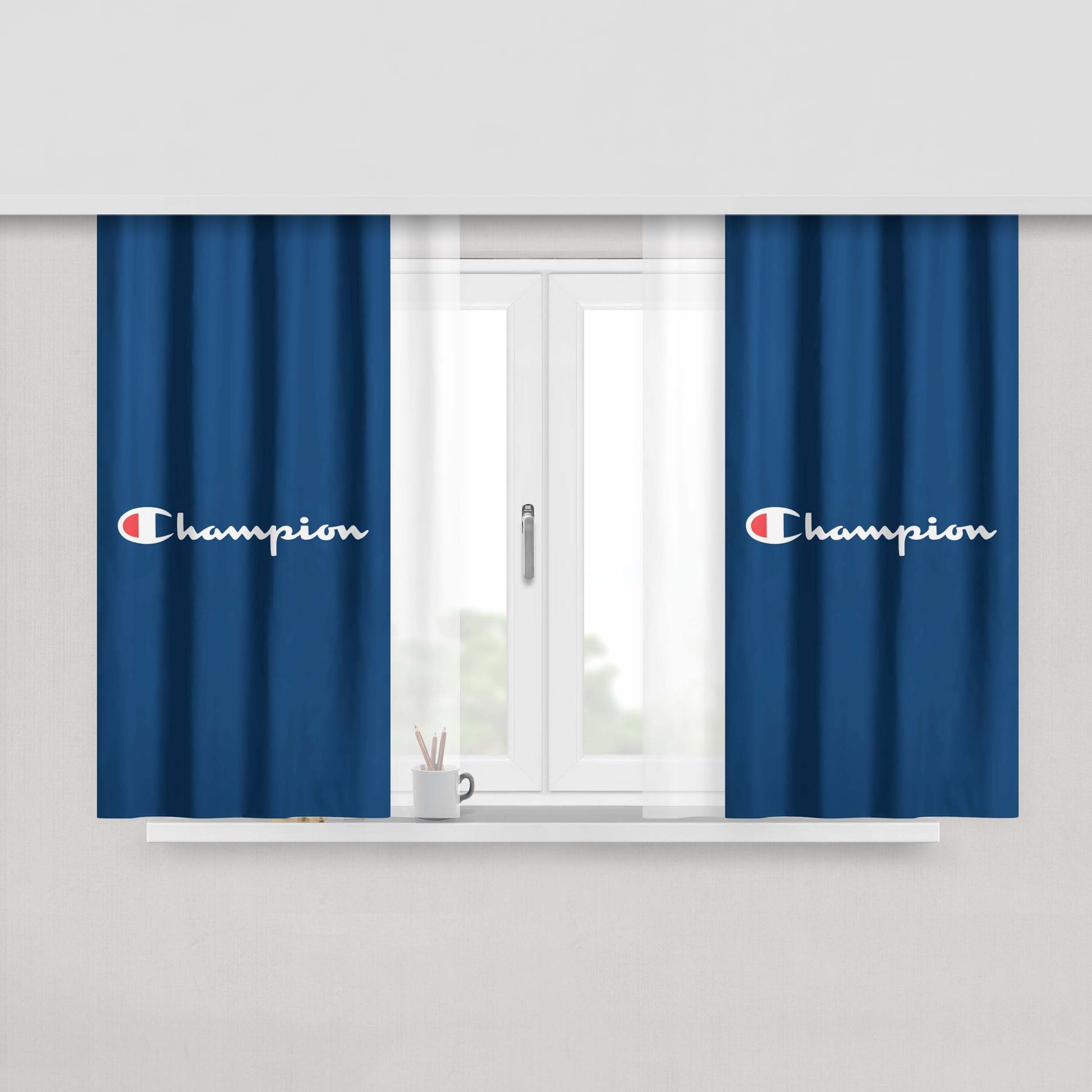 Champion Wallpaper Peach Skin Window Curtains
