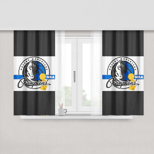 Champs Logo Peach Skin Window Curtains