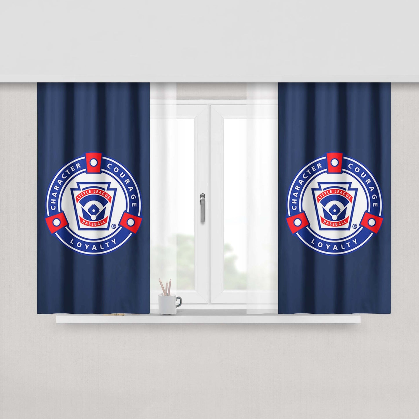 Character Courage Peach Skin Window Curtains