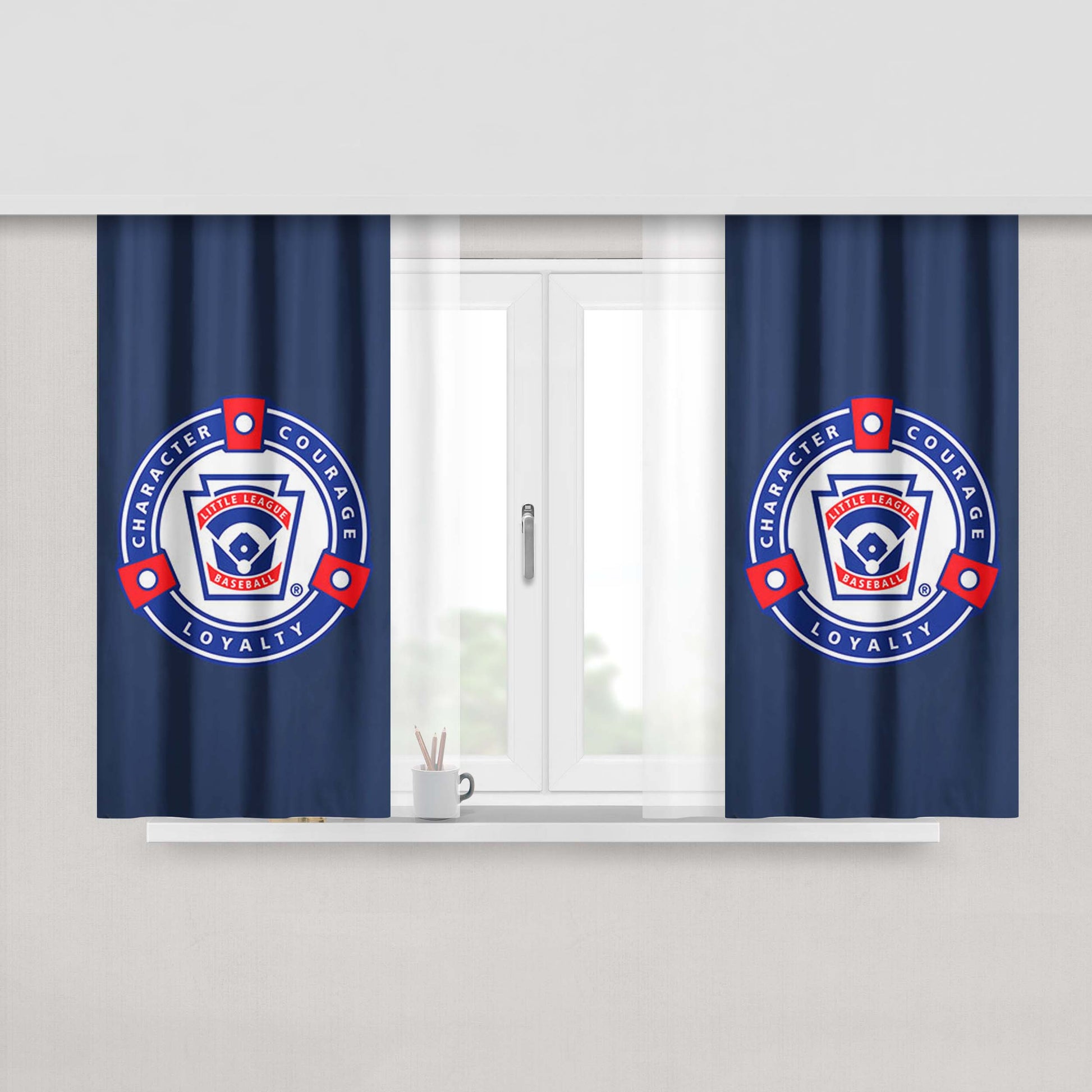 Character Courage Peach Skin Window Curtains