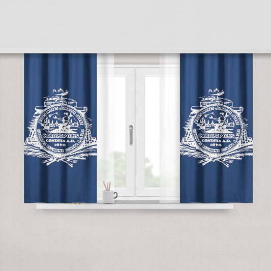 Charleston Sc Flag Peach Skin Window Curtains