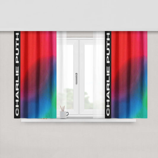 Charlie Chaplin Peach Skin Window Curtains