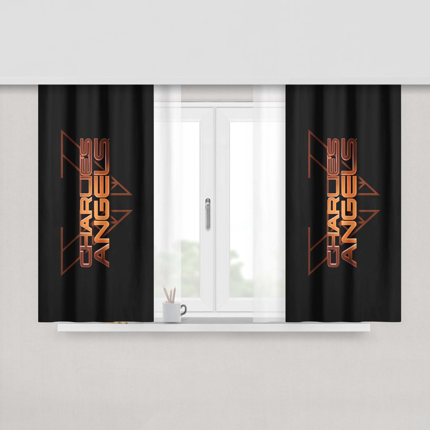Charlies Angels Movie 2019 Peach Skin Window Curtains
