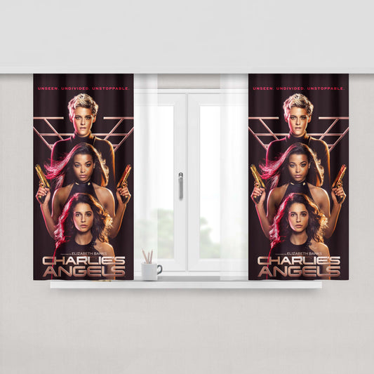 Charlies Angels V 2020 Poster Peach Skin Window Curtains