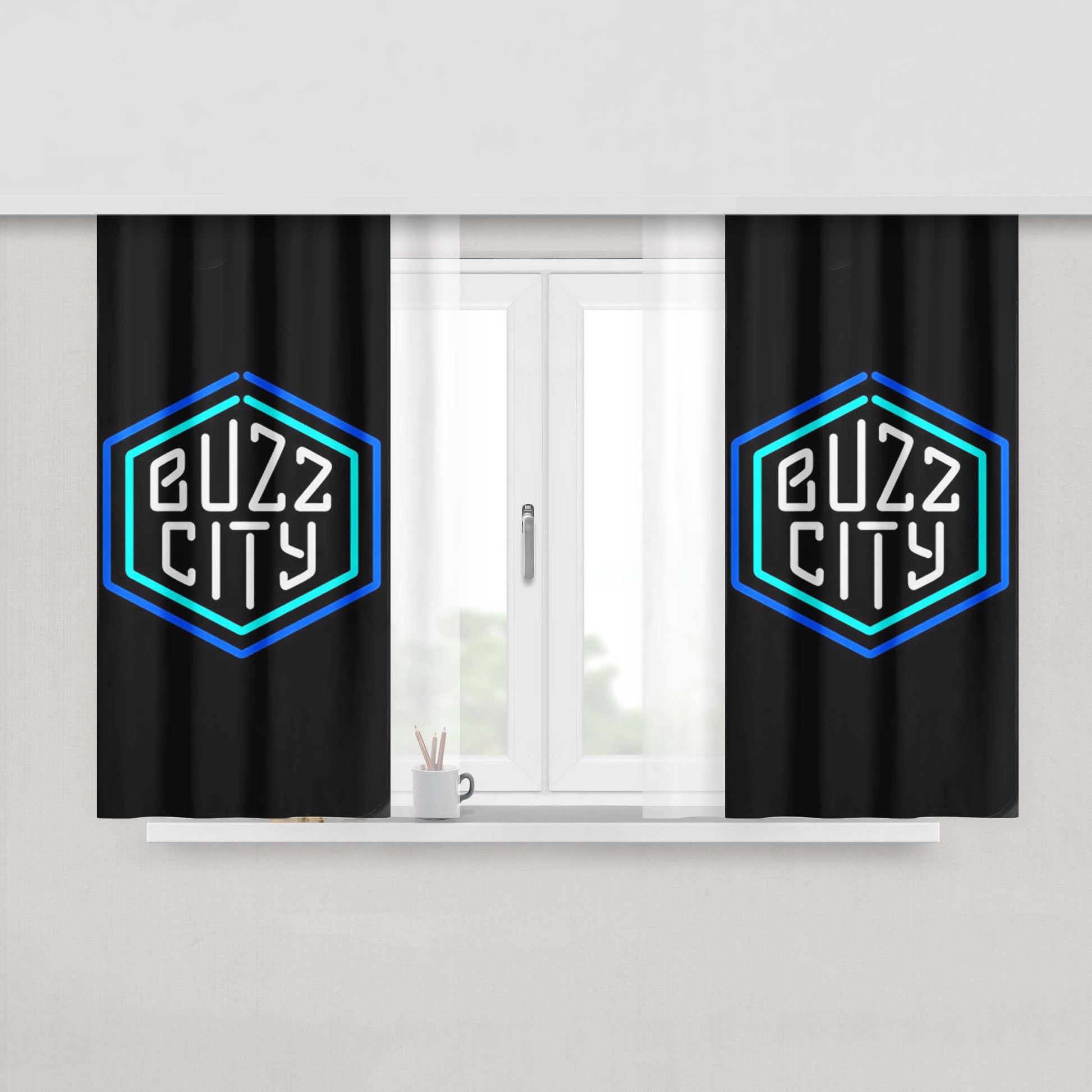 Charlotte Hornets Alternate Peach Skin Window Curtains