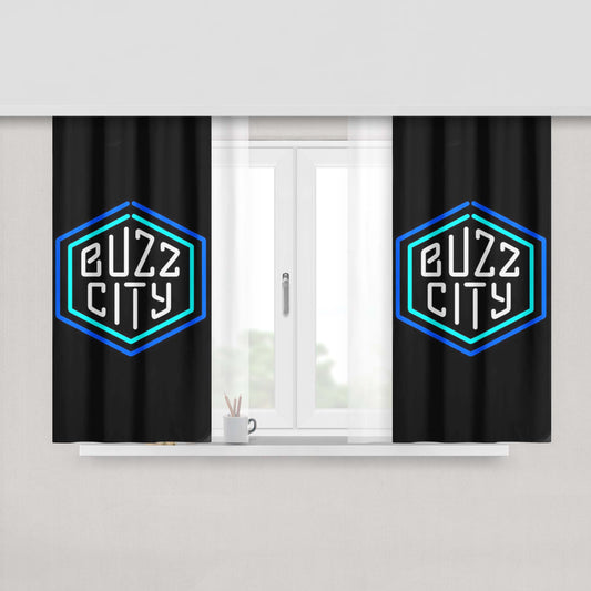 Charlotte Hornets Alternate Peach Skin Window Curtains