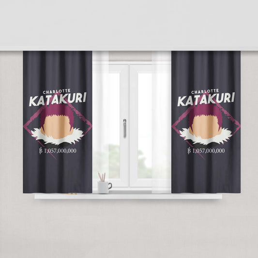 Charlotte Katakuri Peach Skin Window Curtains