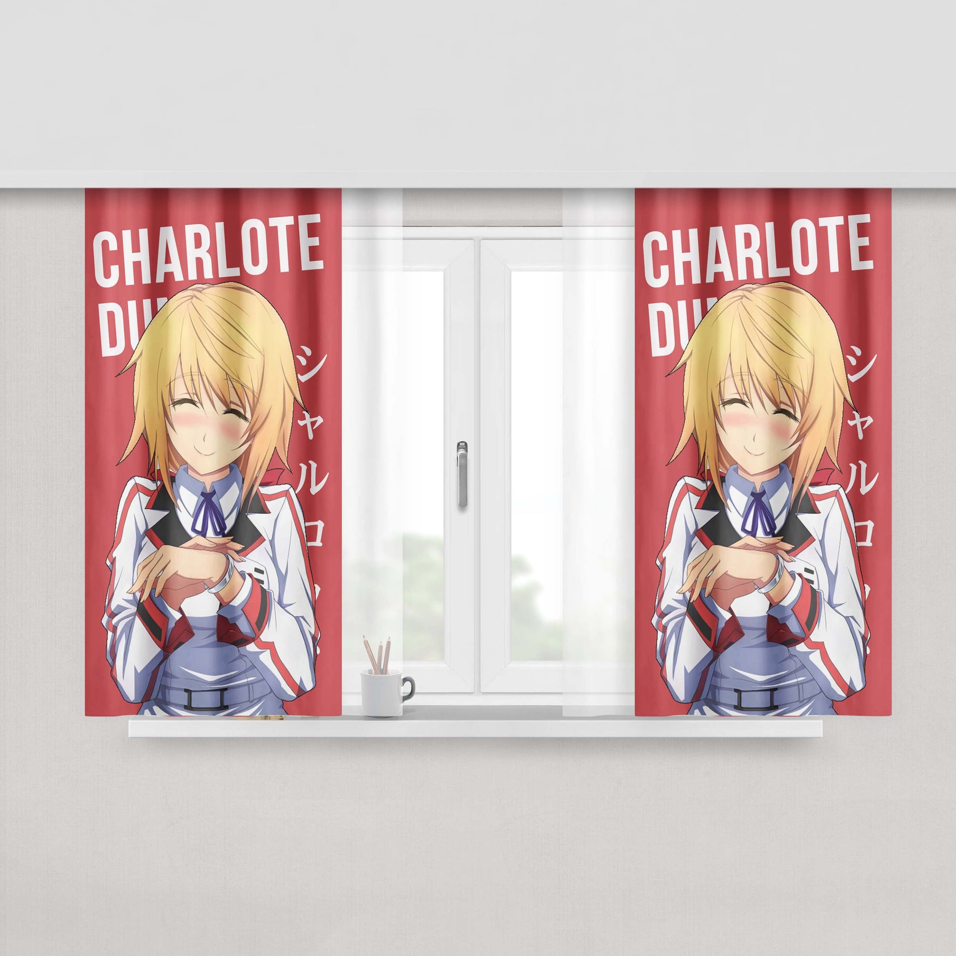 Charlotte Peach Skin Window Curtains