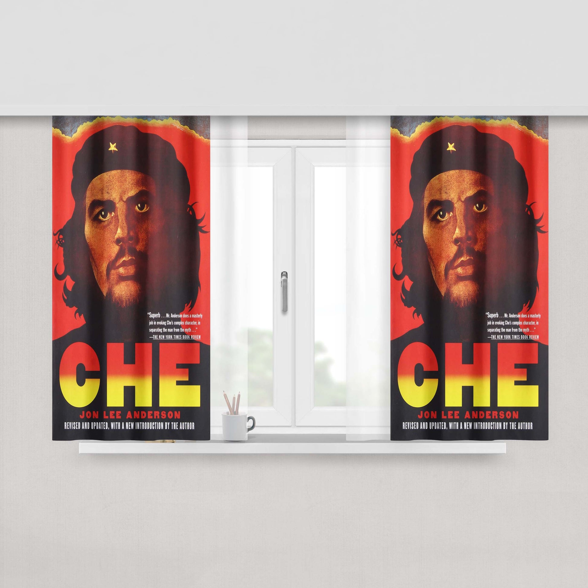 Che Guevara Peach Skin Window Curtains