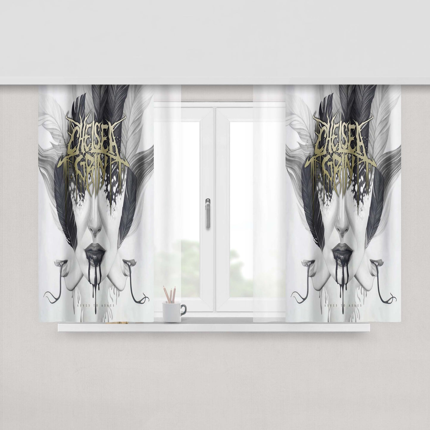 Chelsea Grin Peach Skin Window Curtains