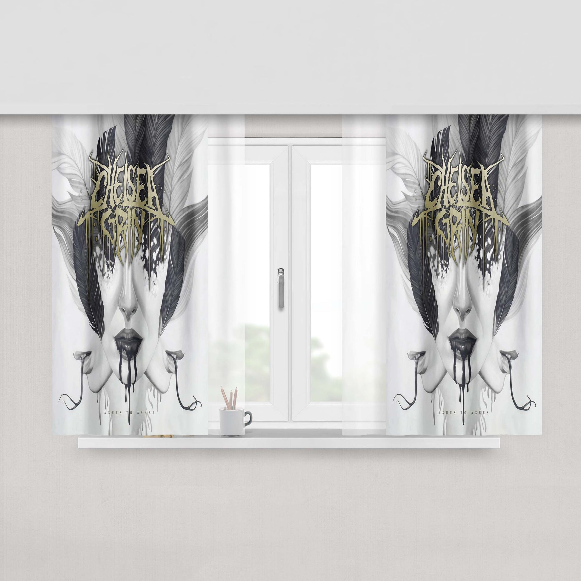 Chelsea Grin Peach Skin Window Curtains