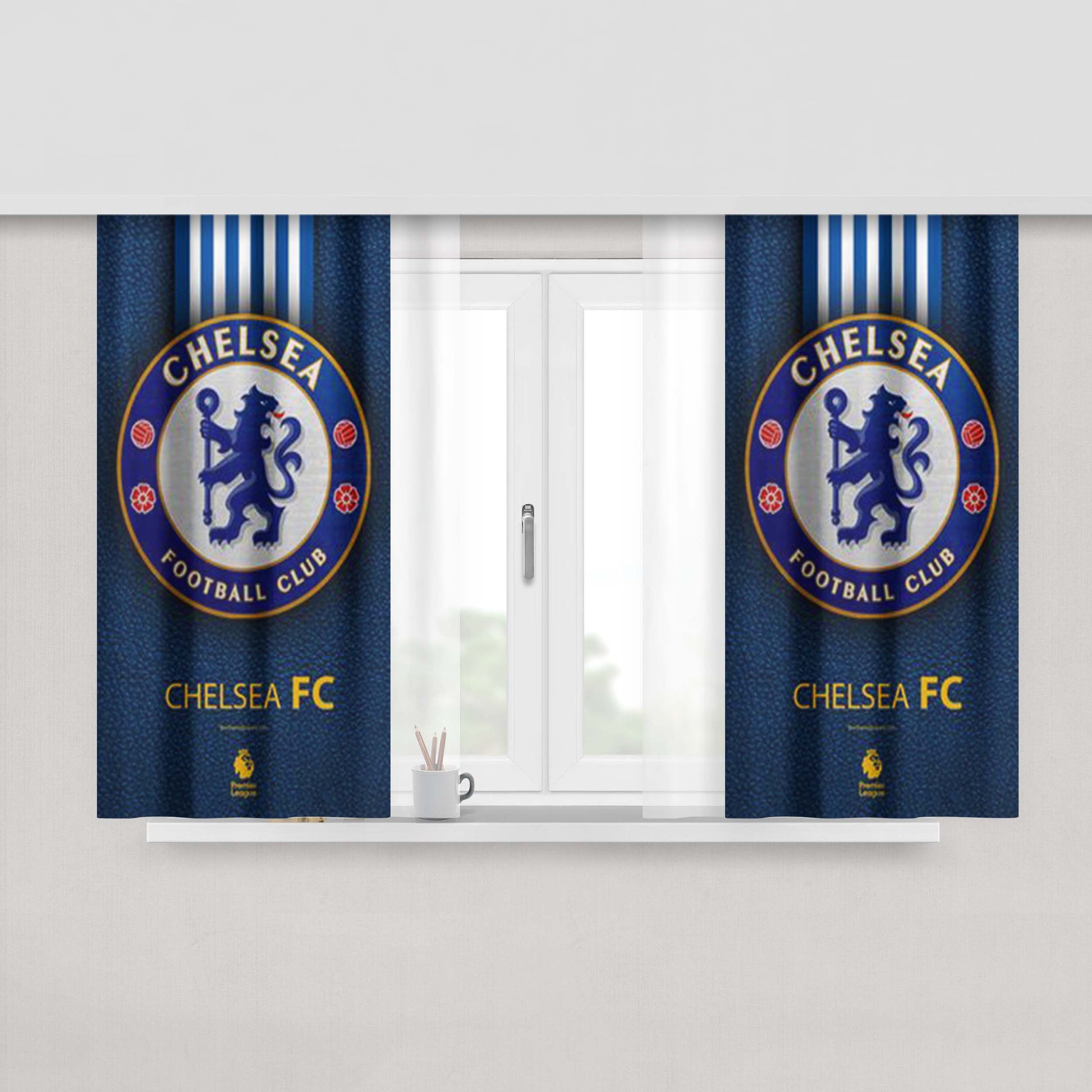 Chelsea Leather Peach Skin Window Curtains