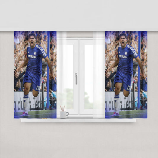 Chelsea Samsung Diego Costa Peach Skin Window Curtains
