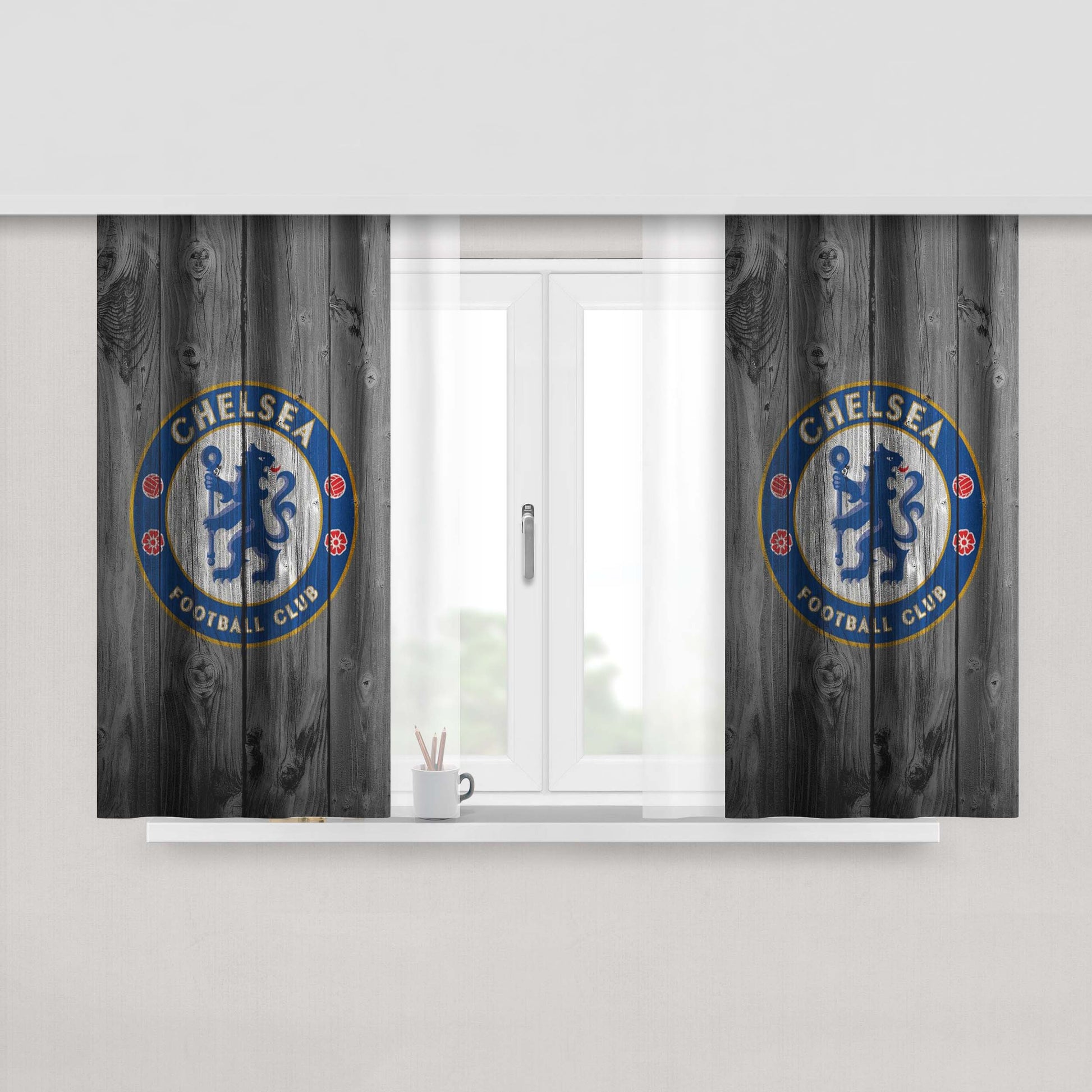 Chelsea Spint Cool Peach Skin Window Curtains