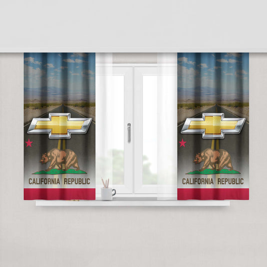 Chevy California Republic Peach Skin Window Curtains