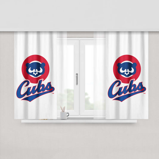 Chicago Ccubs Peach Skin Window Curtains