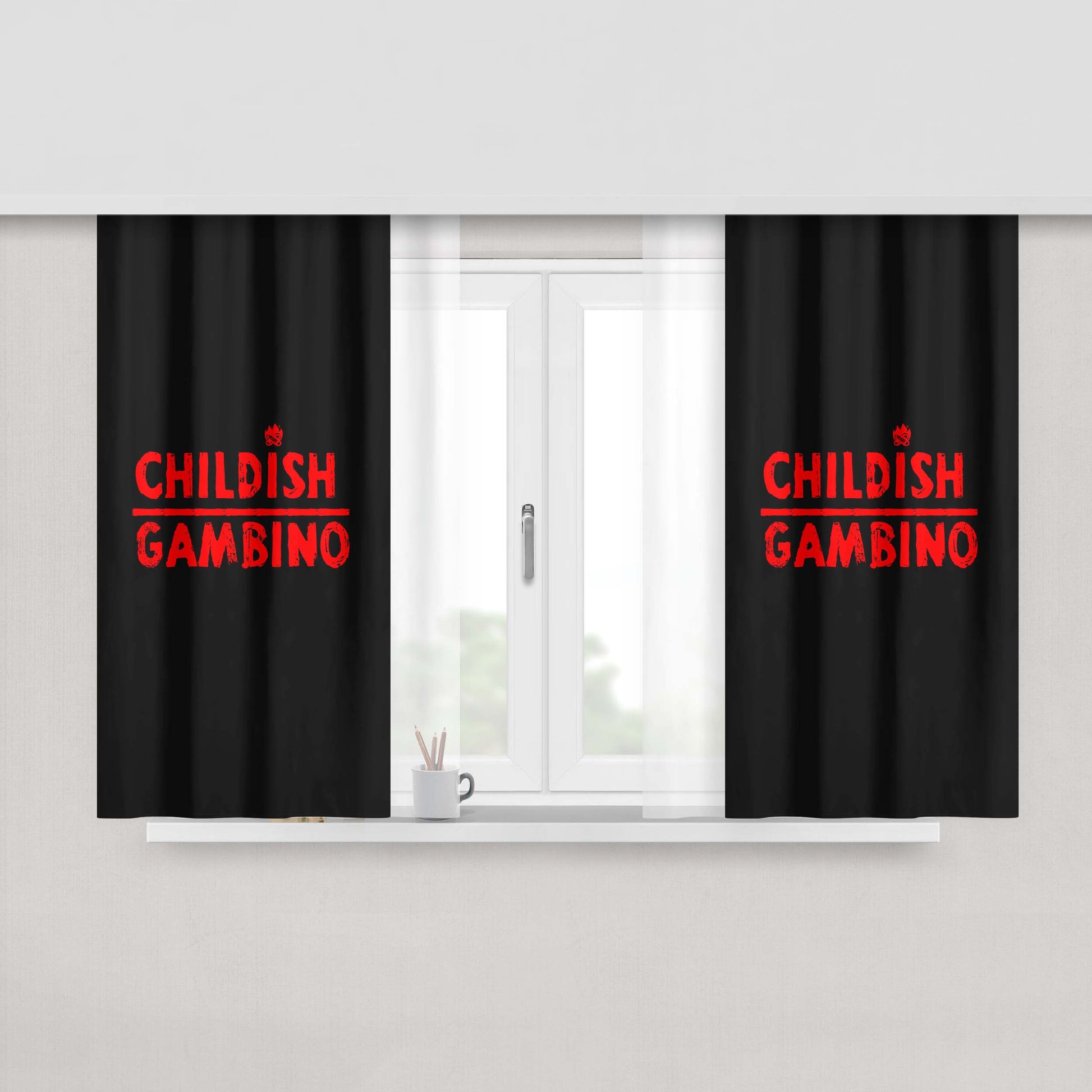 Child Ultraman Peach Skin Window Curtains