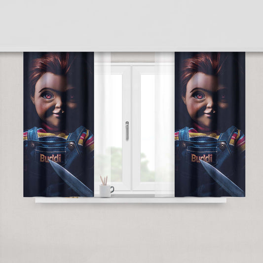 Childs Play 3 Poster Peach Skin Window Curtains