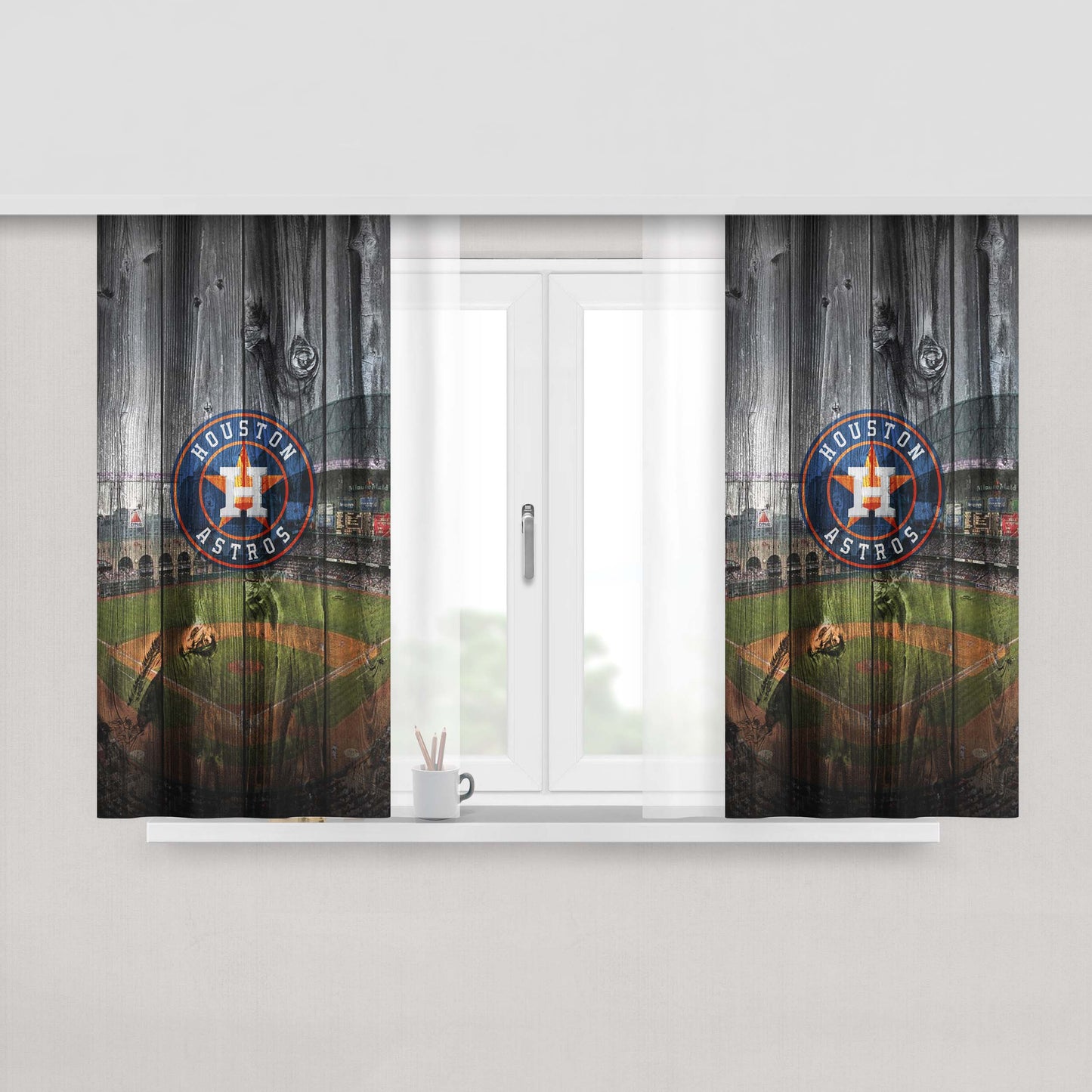 Chivas Logo Peach Skin Window Curtains