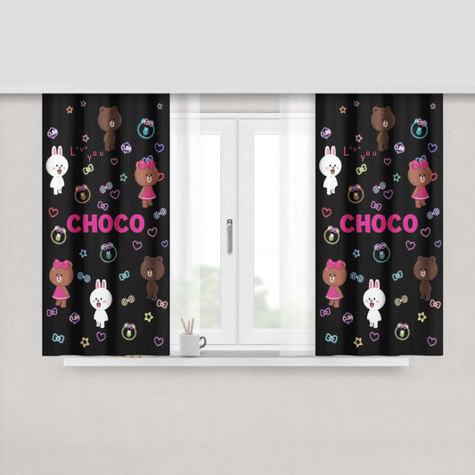 Chocho Peach Skin Window Curtains