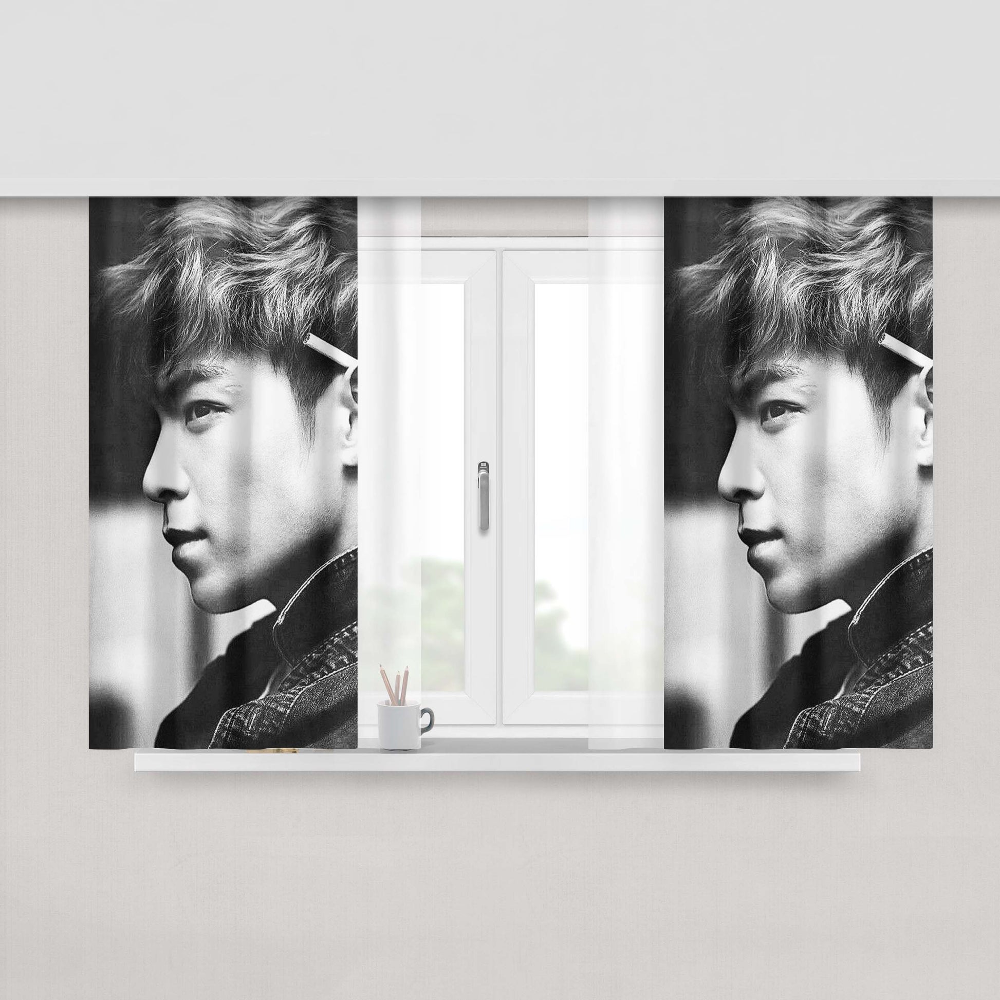 Choi Seung Hyun Is So Cool Peach Skin Window Curtains