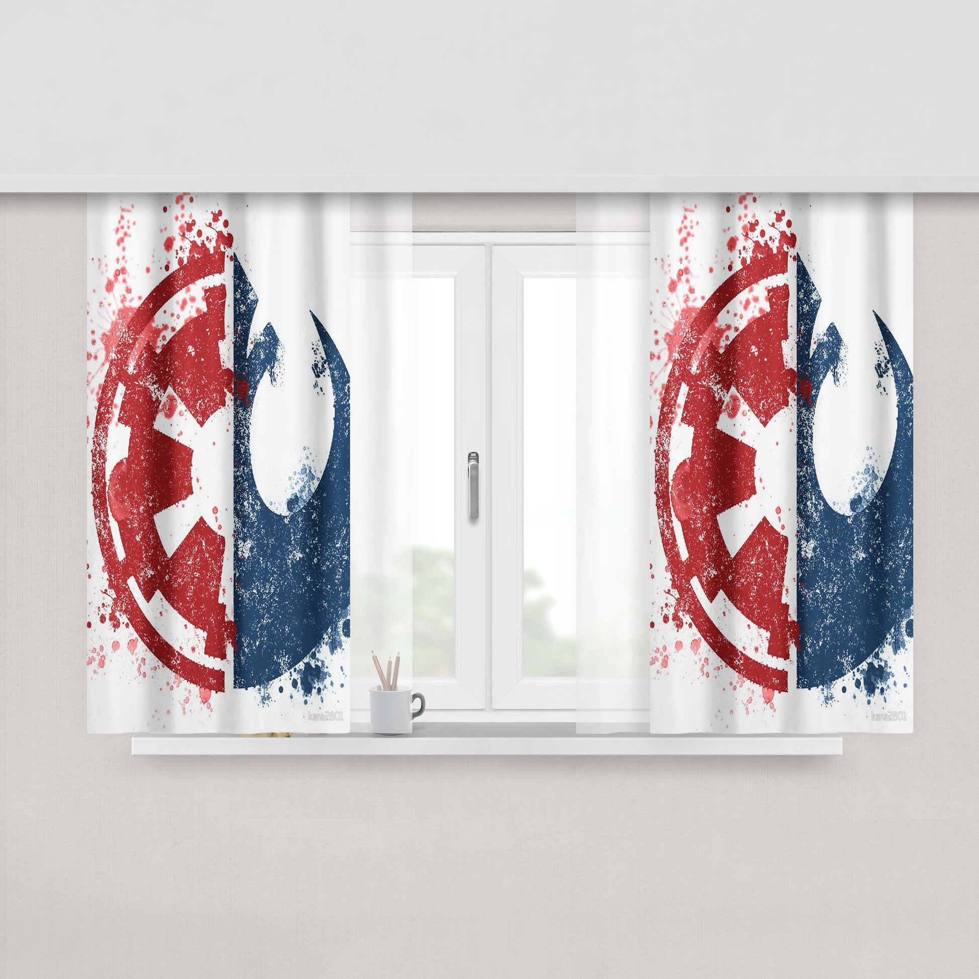 Choose Your Path Peach Skin Window Curtains