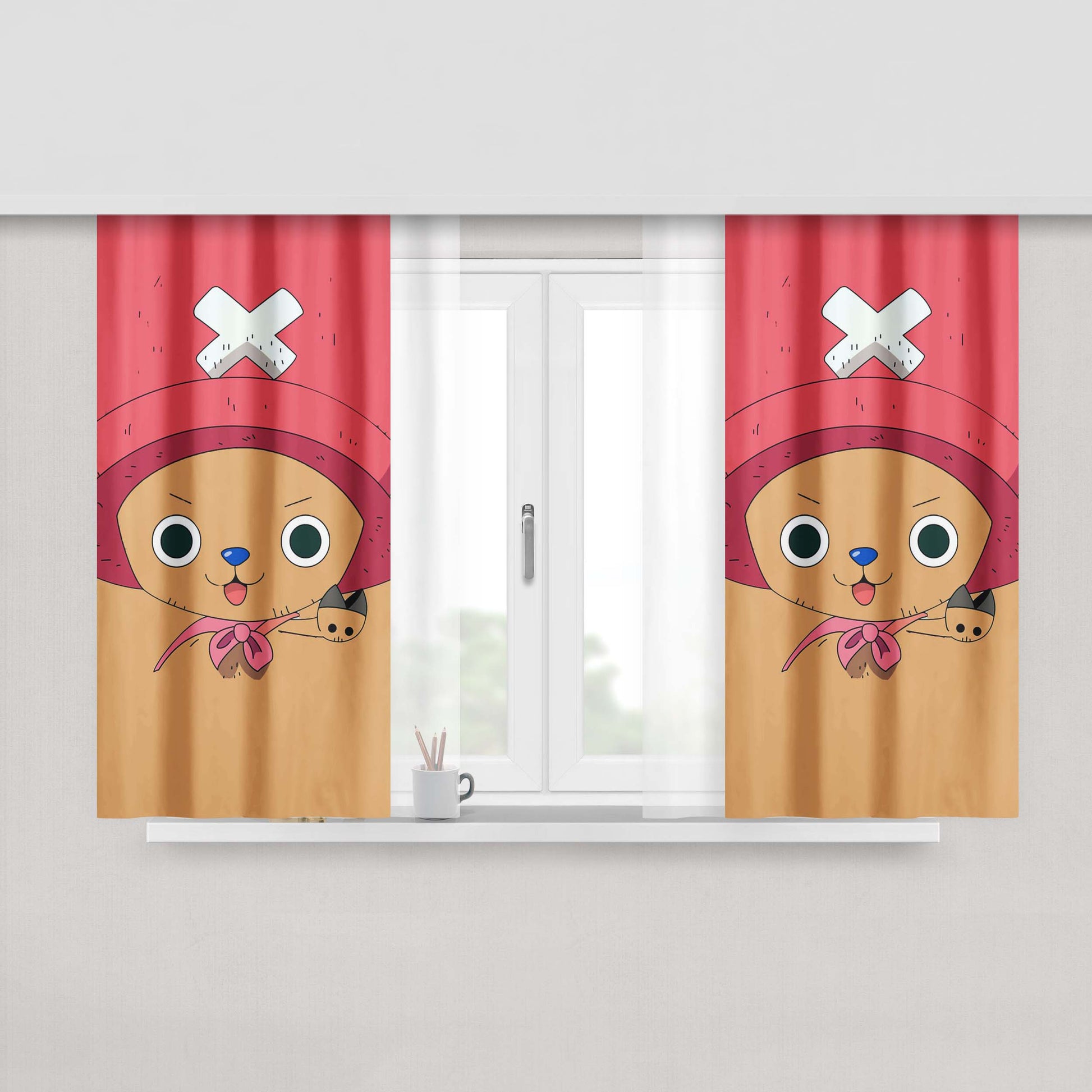 Chopper Peach Skin Window Curtains