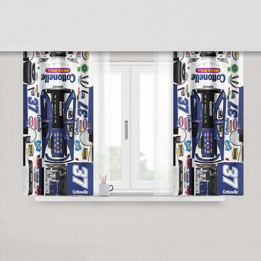 Chris Buescher'S Car Stikers Peach Skin Window Curtains