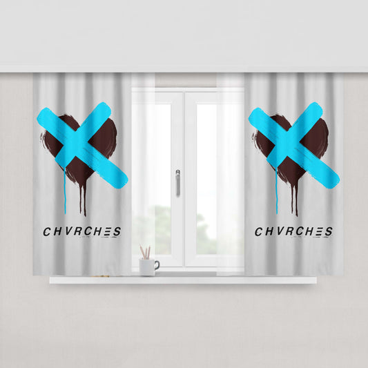 Chvr Peach Skin Window Curtains