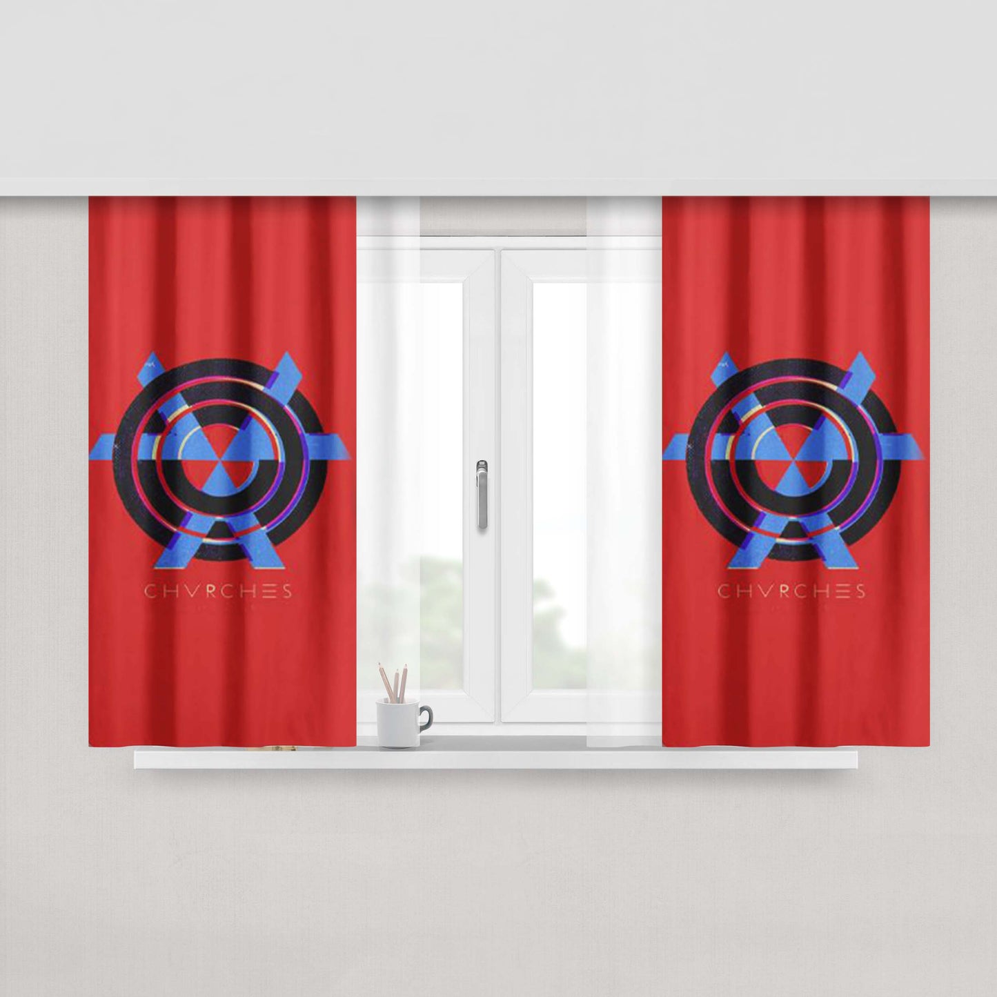 Chvrches The Bones Of What You Believe Peach Skin Window Curtains