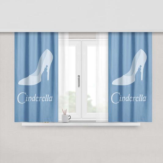 Cinderella Shoes Peach Skin Window Curtains