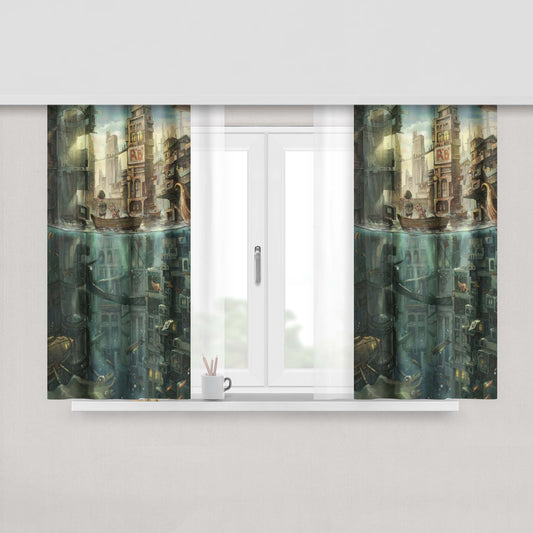 City On Air Peach Skin Window Curtains