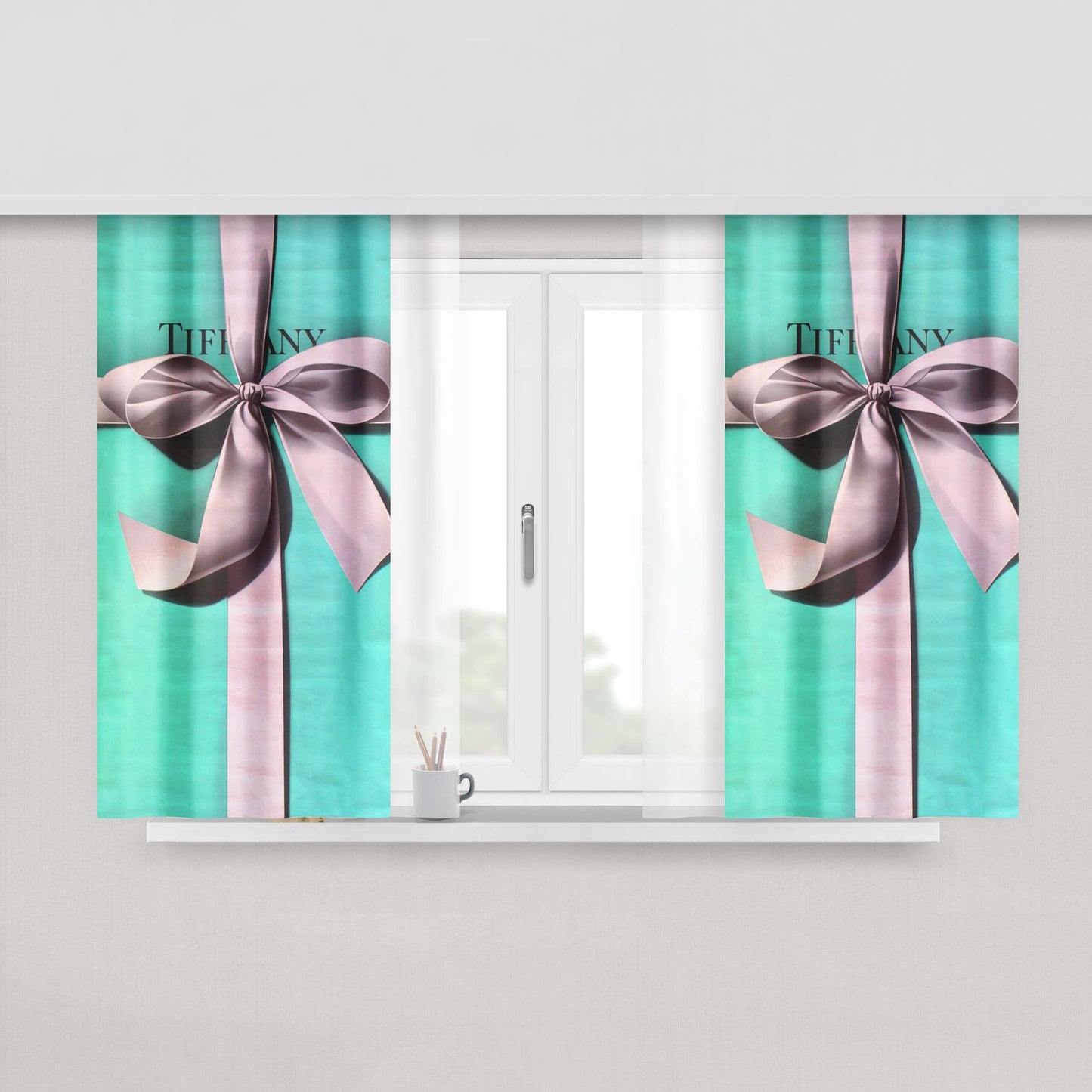 Classic Tiffany And C Peach Skin Window Curtains