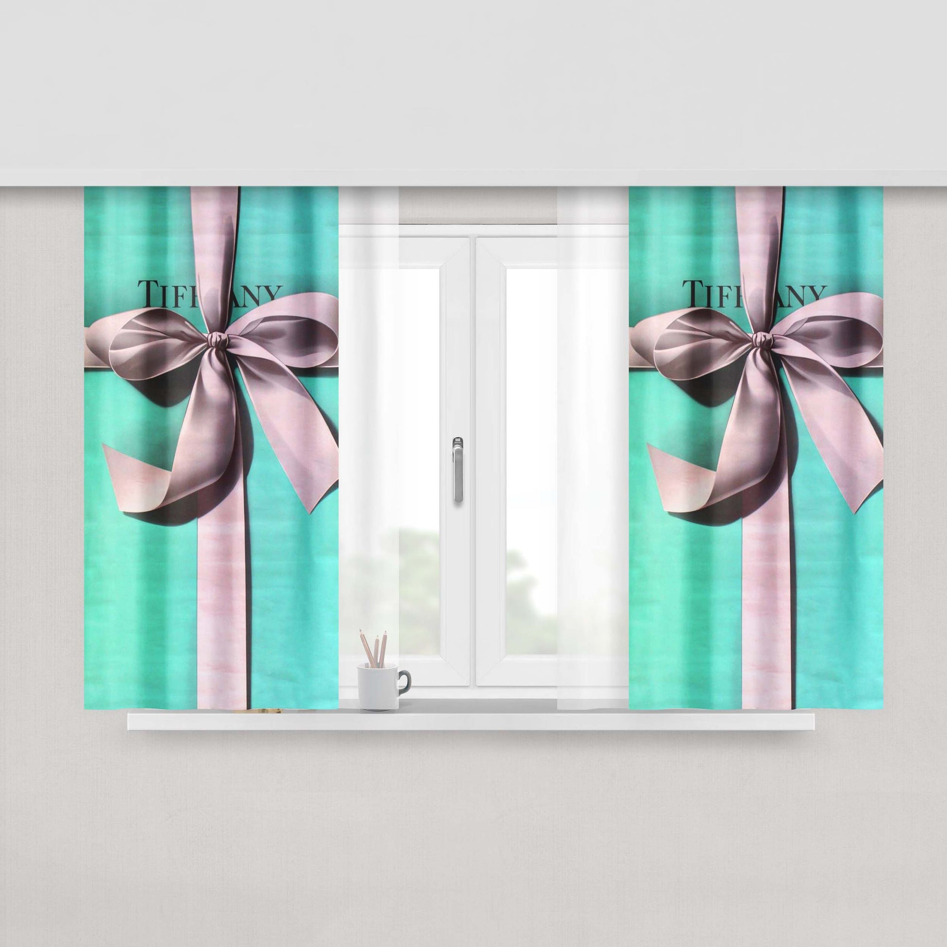 Classic Tiffany And C Peach Skin Window Curtains