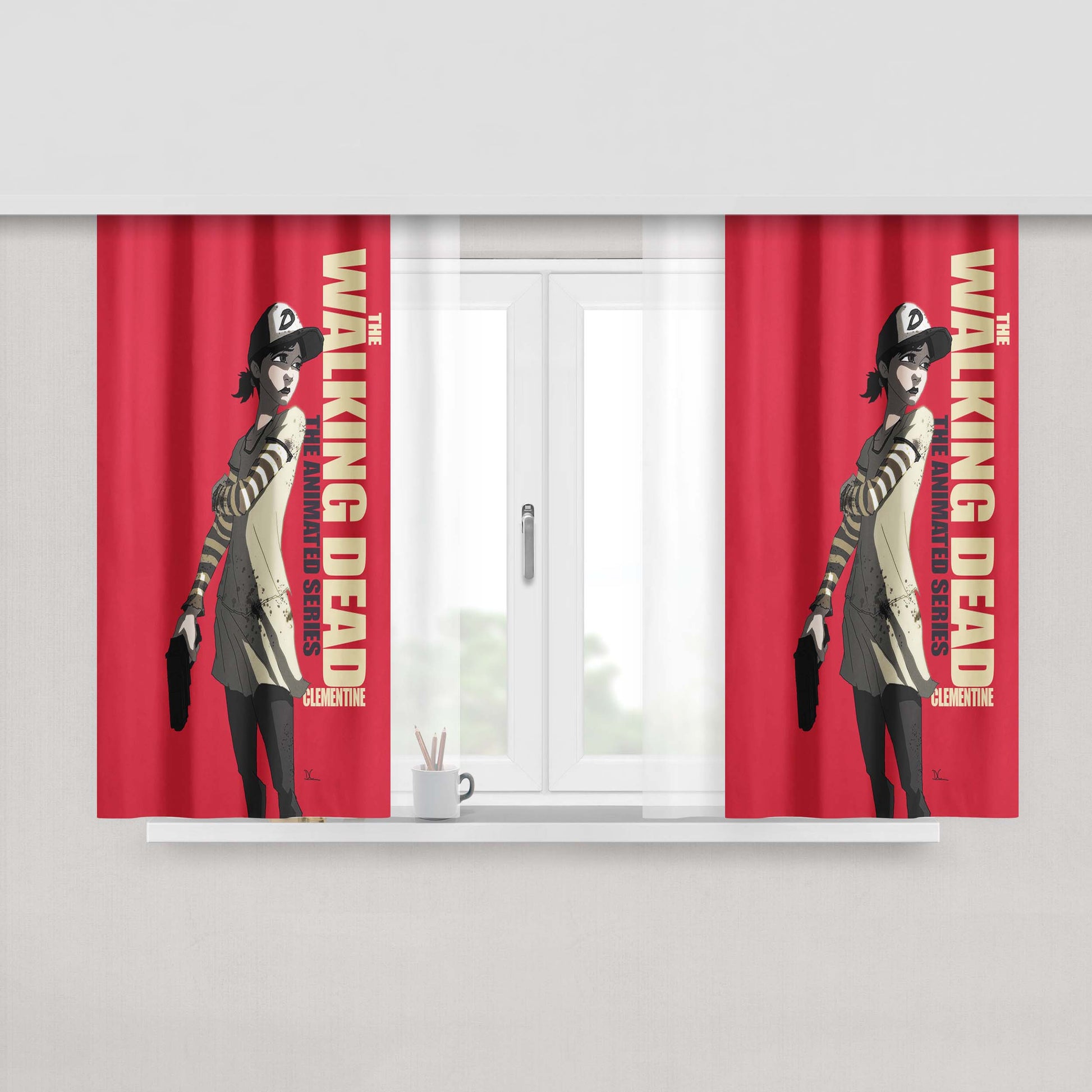 Clementine Wd Peach Skin Window Curtains
