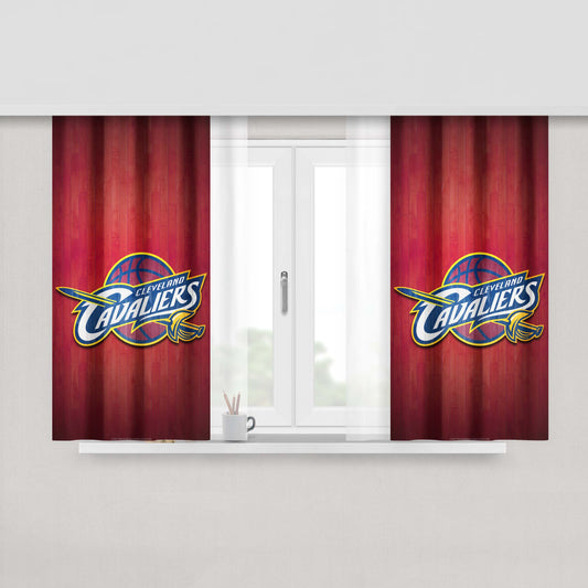 Cleveland Cavaliers Hardwood Peach Skin Window Curtains