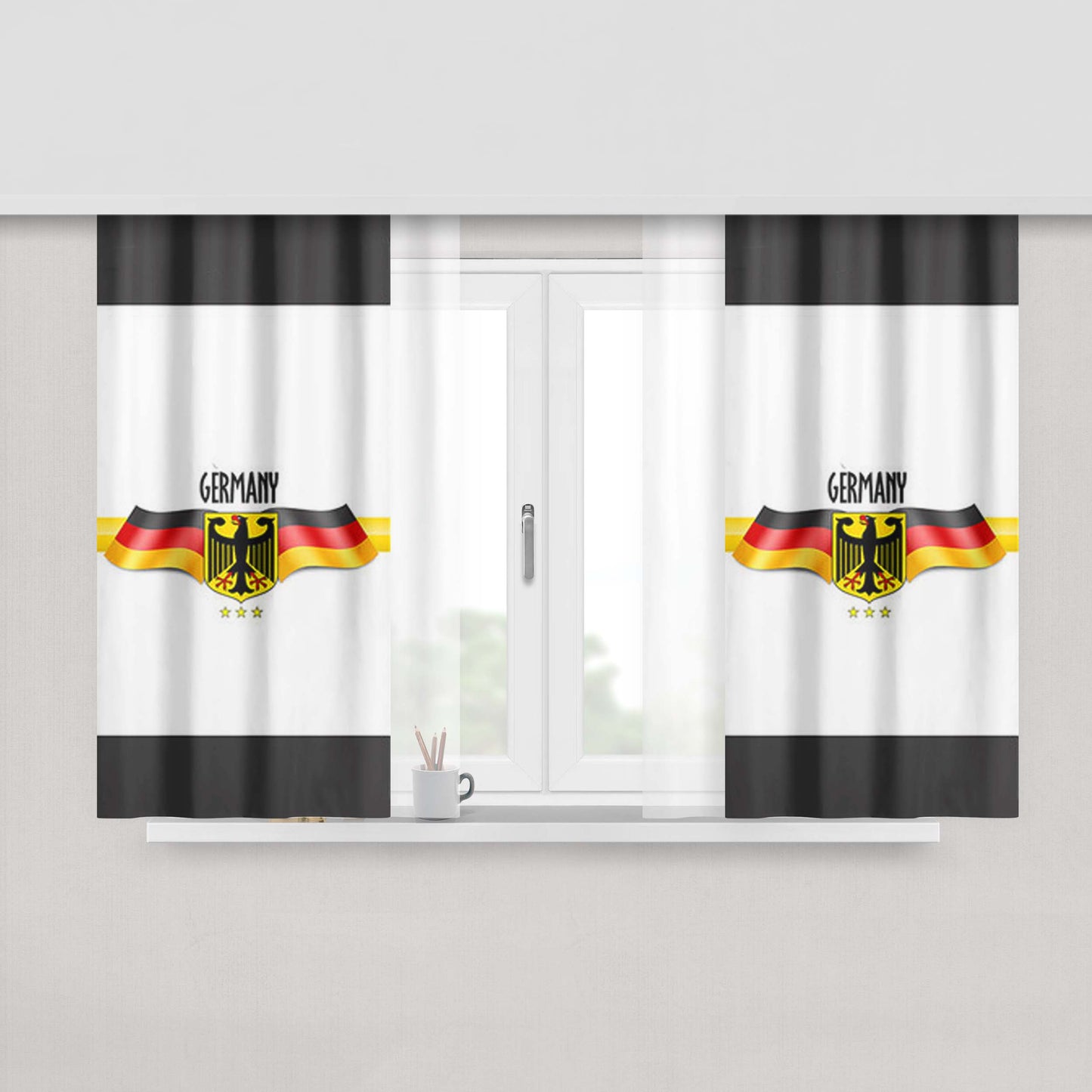 Germany Hannover Peach Skin Window Curtains