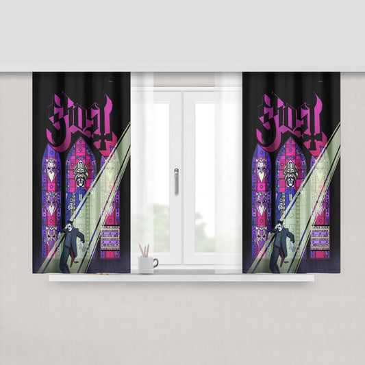 Ghost Poster New Peach Skin Window Curtains