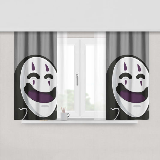 Ghost Spirit Peach Skin Window Curtains