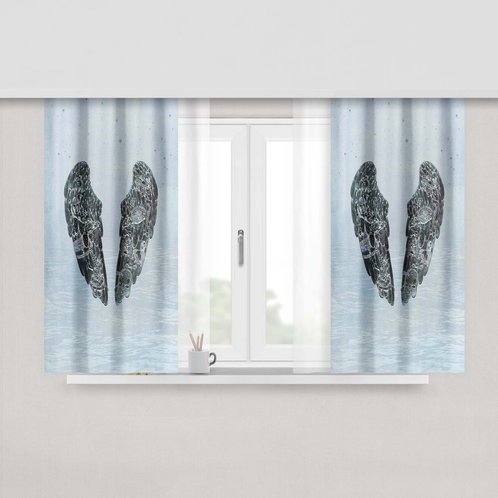 Ghost Stories Coldplay Peach Skin Window Curtains