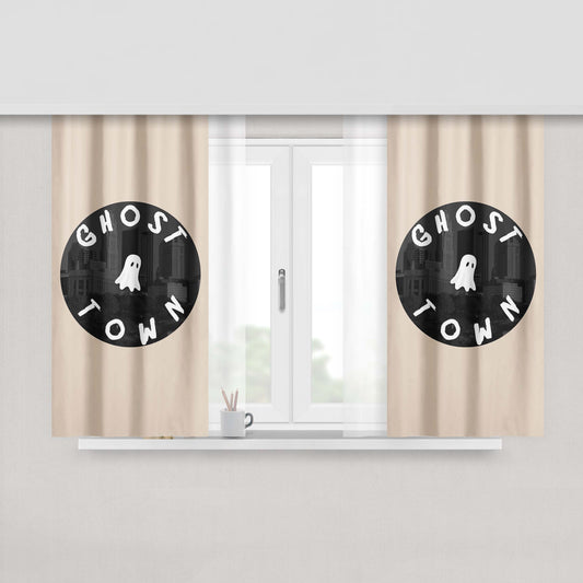 Ghosttown Peach Skin Window Curtains