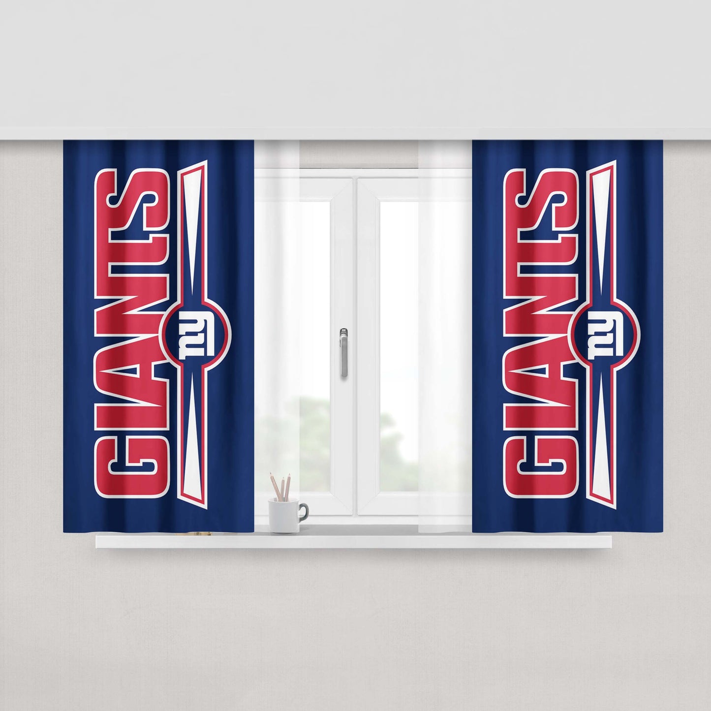 Giants Peach Skin Window Curtains