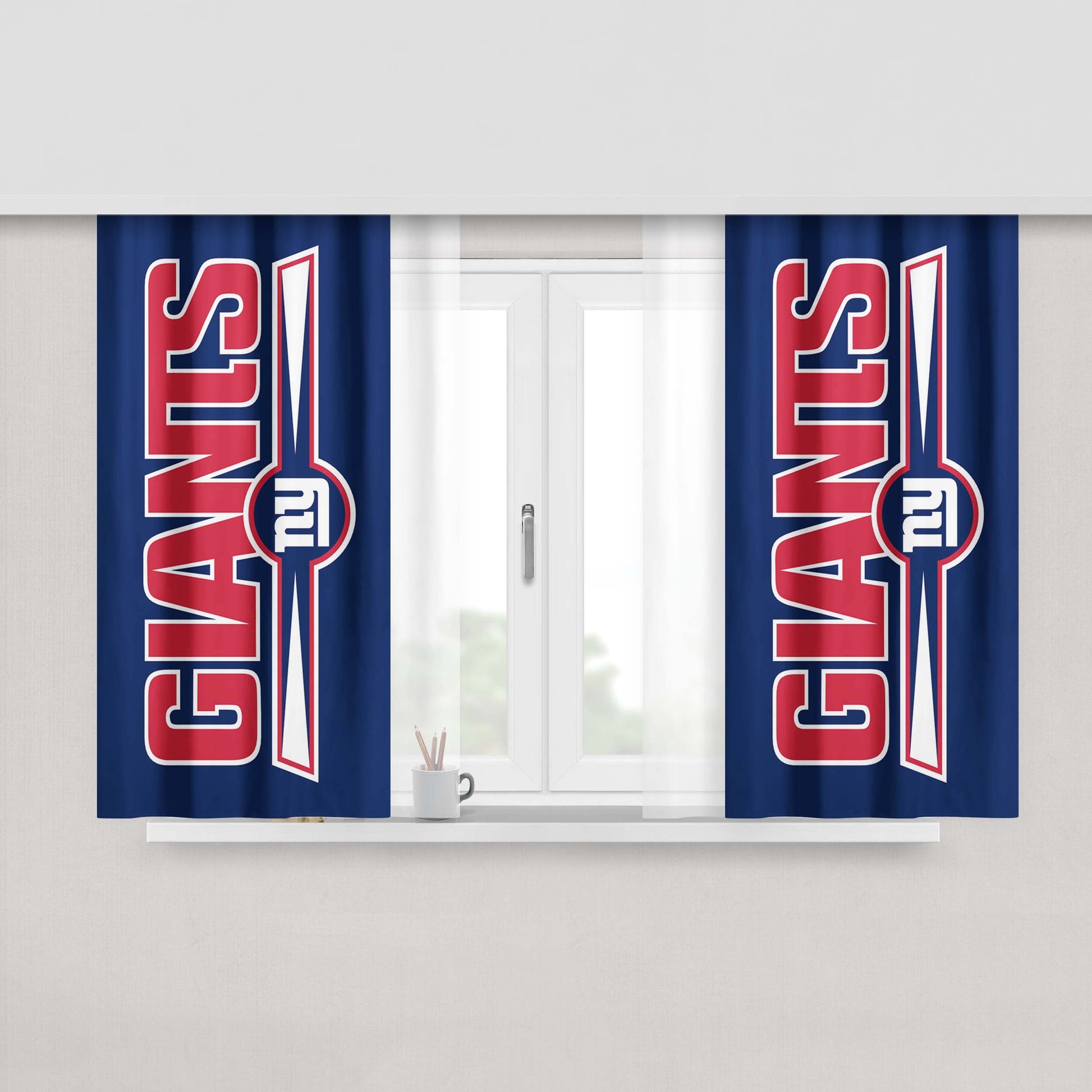 Giants Peach Skin Window Curtains